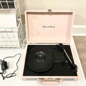 Crosley pink record player